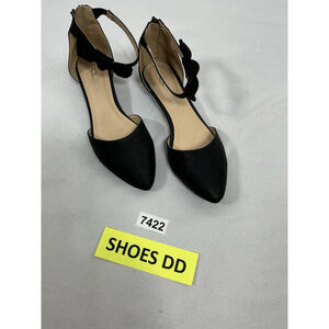 Womans Excellent Condition CL By Laundry Slip On Flat Sandals 7.5 Black